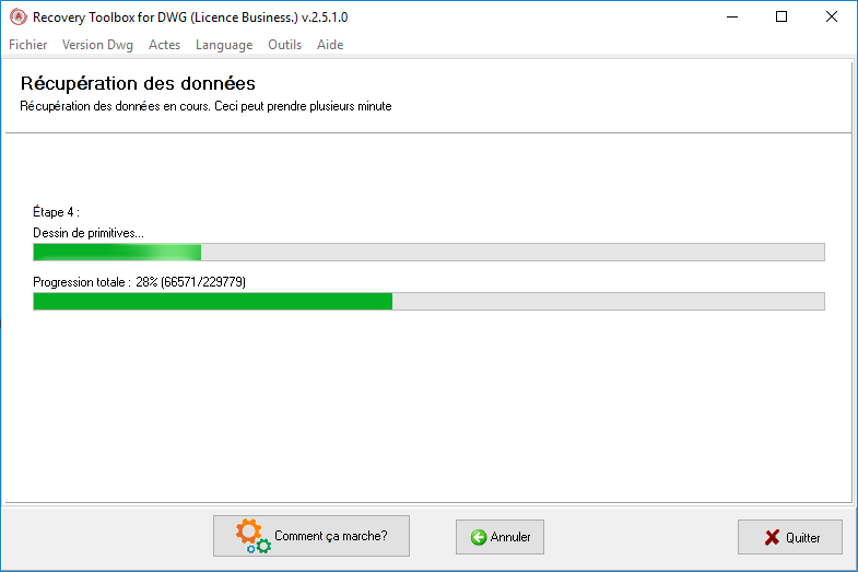 comment récupérer un fichier dwg corrompu