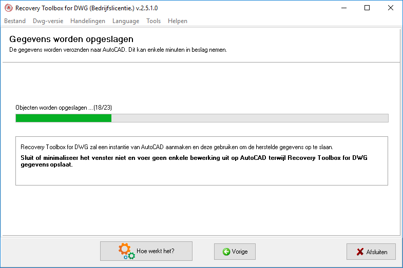 autocad reparatiegereedschap