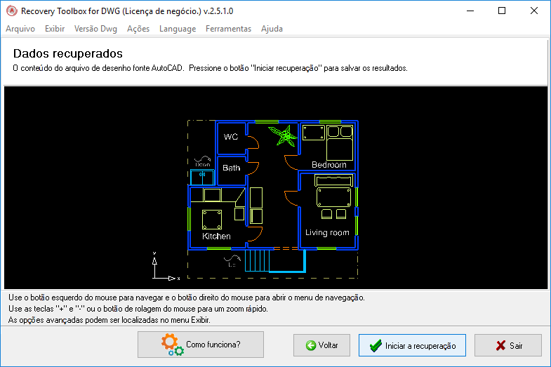 como consertar um arquivo .dwg danificado