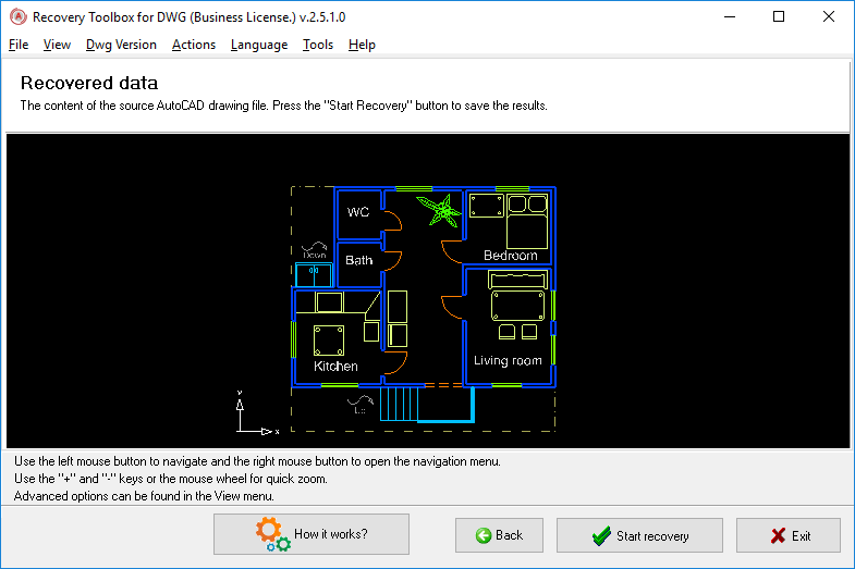 how to fix damaged .dwg