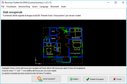 correggere il file autocad